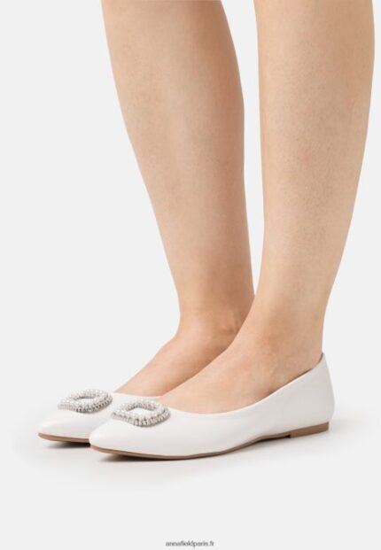 femmes ballerines blanches 006BT2098 Anna Field