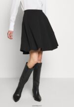 femmes basique mini jupe trapèze mini jupe noir 006BT791 Anna Field