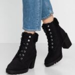 femmes botte d'hiver bottines à plateforme noir 006BT2044 Anna Field