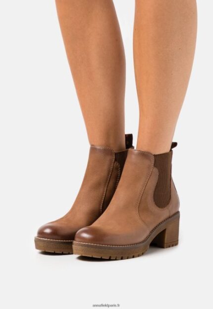 femmes botte d'hiver en cuir bottines marron 006BT2008 Anna Field
