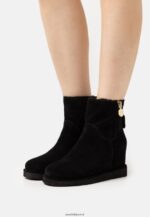 femmes botte d'hiver en cuir bottines noir 006BT1911 Anna Field