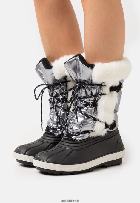 femmes_bottes_dhiver_argent_006bt2215_anna_field.jpg femmes bottes d'hiver argent 006BT2215 Anna Field - Image 1
