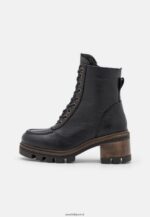 femmes bottillon d'hiver en cuir bottes d'hiver noir 006BT2036 Anna Field - Image 2