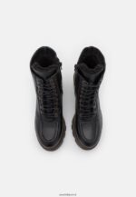 femmes bottillon d'hiver en cuir bottes d'hiver noir 006BT2036 Anna Field - Image 6