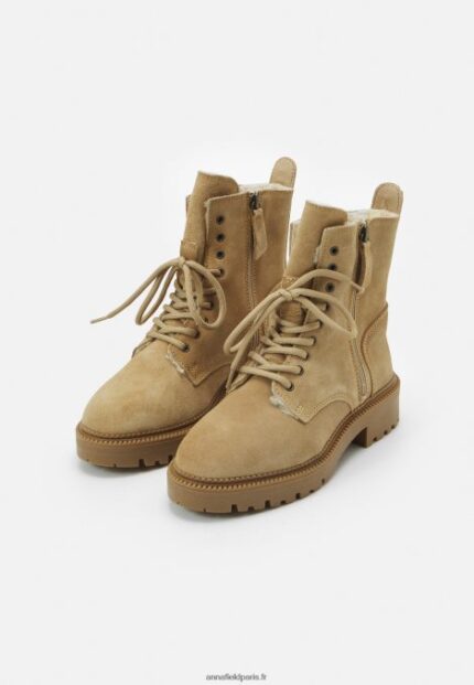 femmes bottines à lacets beiges 006BT2028 Anna Field