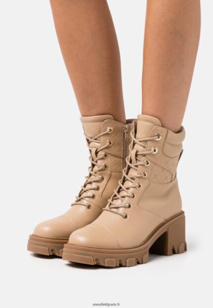femmes bottines à lacets beiges 006BT2039 Anna Field