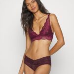 femmes Bustier bralette 3pp noir/beige/rouge foncé 006BT936 Anna Field