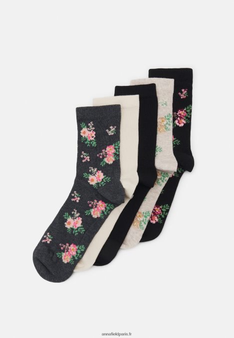 femmes_chaussettes_noir_beige_006bt1129_anna_field.jpg femmes chaussettes noir/beige 006BT1129 Anna Field - Image 1