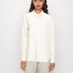 femmes chemisier boutonné en mélange de lin chemisier boutonné beige 006BT680 Anna Field