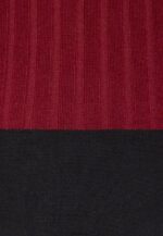 femmes crew ausschnitt ripp top bodycon mini srickkleid robe droite rouge foncé/noir 006BT217 Anna Field - Image 3
