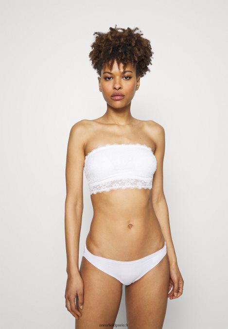femmes Culotte brésilienne coton et dentelle 7pp rose/blanc/noir 006BT953 Anna Field - Image 1