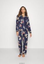 femmes ensemble pyjama bleu foncé 006BT1070 Anna Field