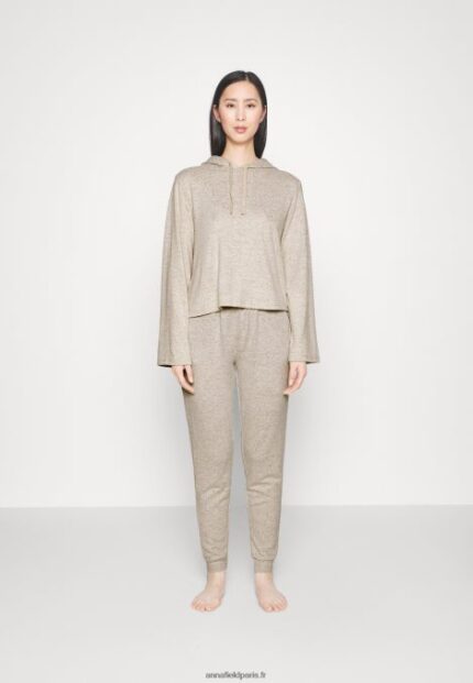 femmes ensemble pyjama marron 006BT1067 Anna Field