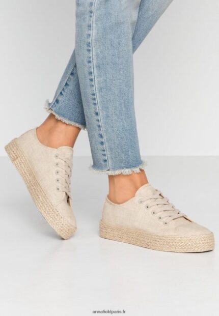 femmes espadrilles beiges 006BT1847 Anna Field