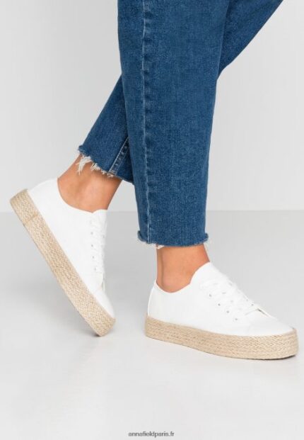 femmes espadrilles blanches 006BT1833 Anna Field