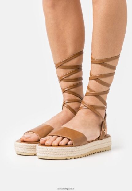 femmes espadrilles cognac 006BT1584 Anna Field