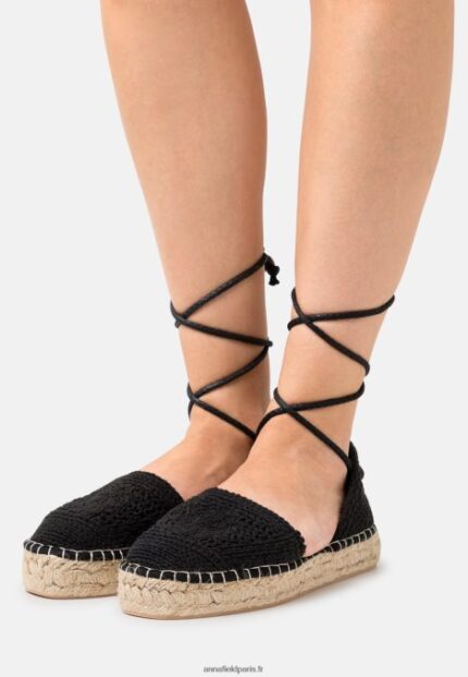 femmes espadrilles noires 006BT1844 Anna Field