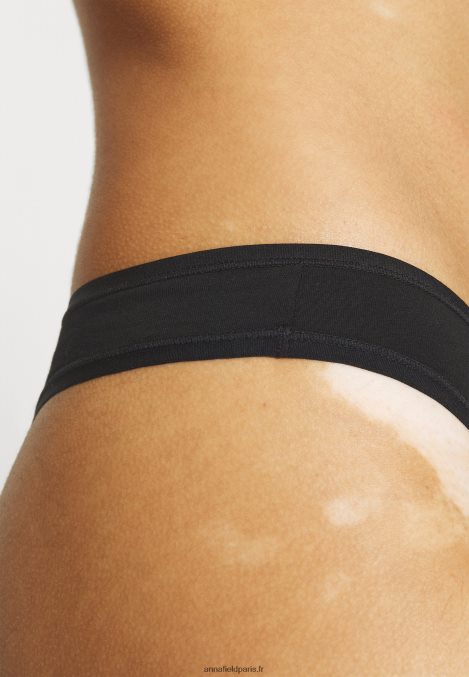 femmes georgina 7pp string string en coton noir 006BT977 Anna Field - Image 5
