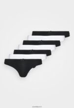 femmes georgina 7pp string string en coton noir/blanc 006BT979 Anna Field - Image 5