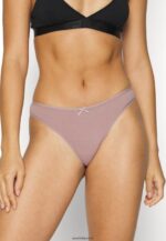 femmes georgina 7pp string string en coton noir/rose 006BT993 Anna Field - Image 4