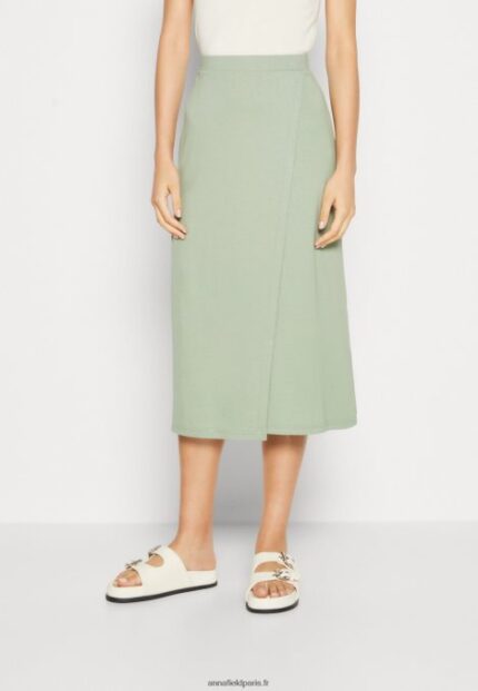 femmes jupe portefeuille vert clair 006BT816 Anna Field