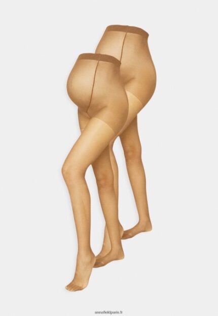 femmes Lot de 2 collants 20 deniers camel 006BT1102 Anna Field