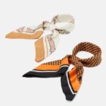 femmes Lot de 2 foulards marron/blanc cassé 006BT2833 Anna Field