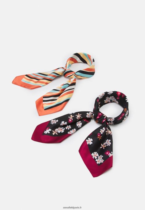 femmes Lot de 2 foulards multicolore/noir 006BT2712 Anna Field - Image 1
