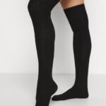 femmes Lot de 2 paires de chaussettes hautes noires 006BT1159 Anna Field