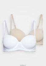 femmes Lot de 2 soutiens-gorge sans bretelles multipositions blanc/nude 006BT925 Anna Field - Image 9