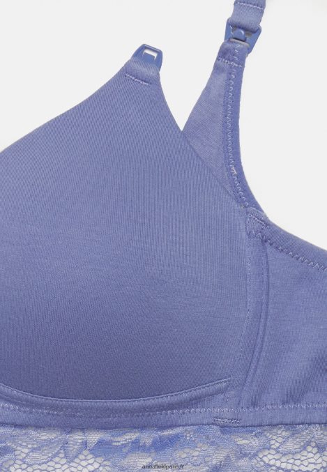 femmes Lot de 2 soutiens-gorge t-shirt bleu foncé/rose 006BT949 Anna Field - Image 5