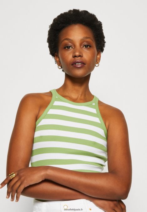 femmes Lot de 2 tops blanc cassé/vert 006BT479 Anna Field - Image 5