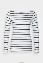 femmes Lot de 2 tops manches longues blanc/bleu marine 006BT587 Anna Field - Image 2