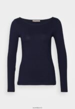 femmes Lot de 2 tops manches longues blanc/bleu marine 006BT587 Anna Field - Image 4