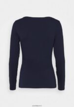 femmes Lot de 2 tops manches longues bleu foncé/gris clair chiné 006BT522 Anna Field - Image 3