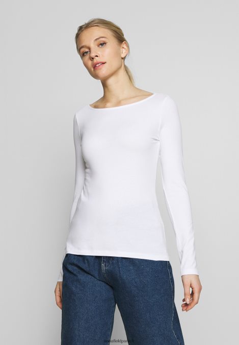 femmes Lot de 2 tops manches longues bleu maritime/blanc 006BT539 Anna Field - Image 3