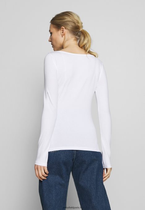 femmes Lot de 2 tops manches longues bleu maritime/blanc 006BT539 Anna Field - Image 4