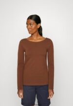 femmes Lot de 2 tops manches longues marron/blanc 006BT584 Anna Field - Image 2