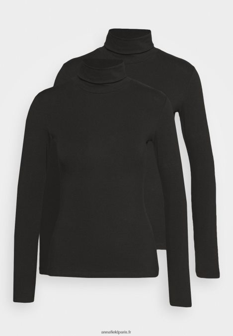 femmes Lot de 2 tops manches longues noir 006BT588 Anna Field - Image 5