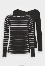 femmes Lot de 2 tops manches longues noir 006BT591 Anna Field