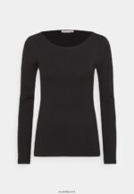 femmes Lot de 2 tops manches longues noir/gris chiné 006BT525 Anna Field - Image 2