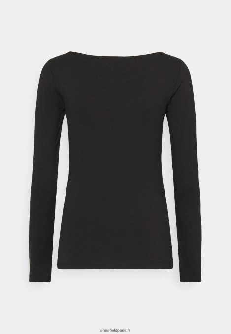 femmes Lot de 2 tops manches longues noir/gris chiné 006BT525 Anna Field - Image 3