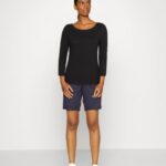 femmes Lot de 2 tops manches longues violet/noir 006BT561 Anna Field