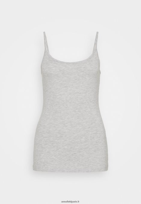 femmes Lot de 2 tops noir/gris clair chiné 006BT431 Anna Field - Image 4