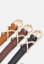 femmes Lot de 3 ceintures noir/marron/cognac 006BT2737 Anna Field - Image 3