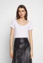 femmes Lot de 3 t-shirts basiques blanc/camel/noir 006BT380 Anna Field - Image 3
