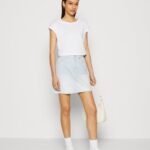 femmes Lot de 3 t-shirts basiques blanc/gris clair chiné 006BT344 Anna Field