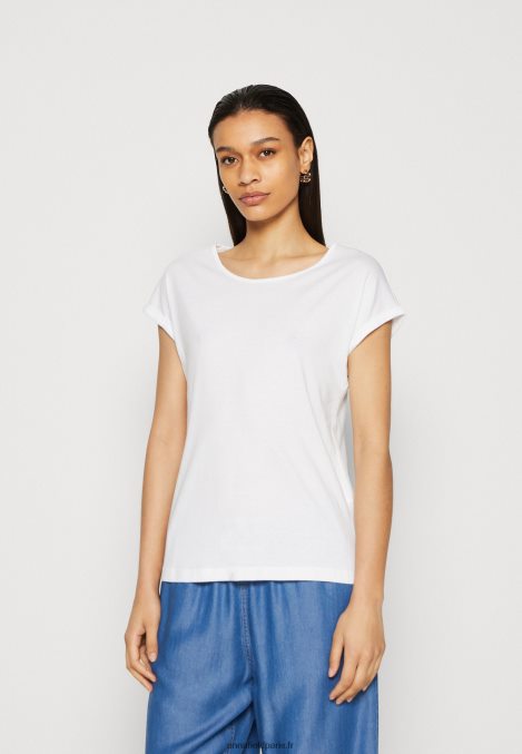femmes Lot de 3 t-shirts basiques blanc/gris clair chiné/jaune foncé 006BT308 Anna Field - Image 5