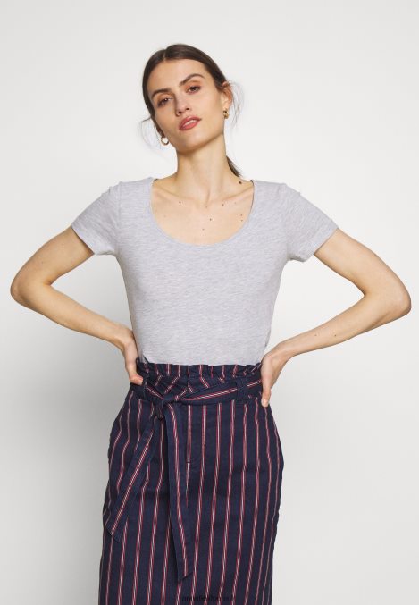 femmes Lot de 3 t-shirts basiques blanc/marine/gris clair chiné 006BT271 Anna Field - Image 3