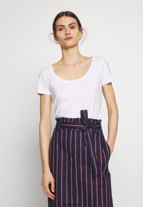 femmes Lot de 3 t-shirts basiques blanc/marine/gris clair chiné 006BT271 Anna Field - Image 4